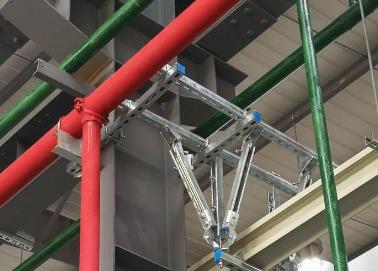 兴平该抗震支架的整体式支吊架结构协调性好